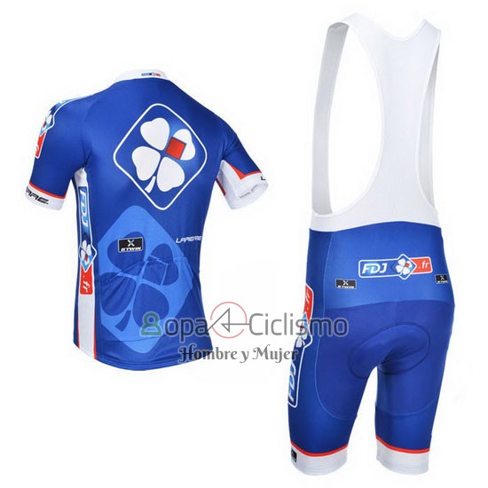 Fdj Ropa Ciclismo Culotte Corto 2013 Mangas Cortas Azul